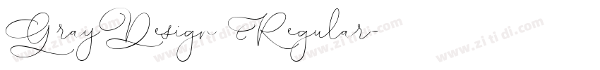 GrayDesign Regular字体转换